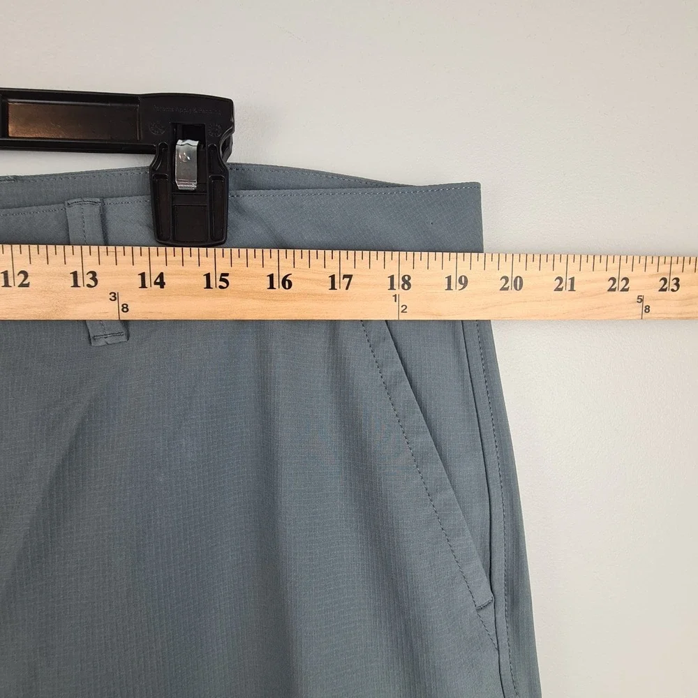 Eddie Bauer Womens Size 16 Ripstop Crop Pants Cargo Pocket‎ Gray Ruching Hiking
